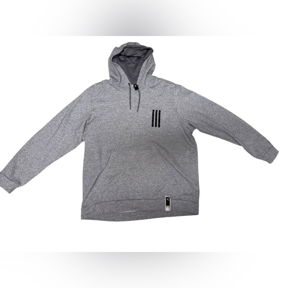 Adidas Men’s Hoodie Gray Size XL – Preloved, Great Condition